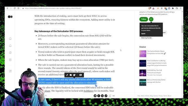 SOLCUBATOR - независимый ланчпад IDO на Solana. В чем отличие от RAY, SLIM, SOS? Детальный обзор. смотреть онлайн