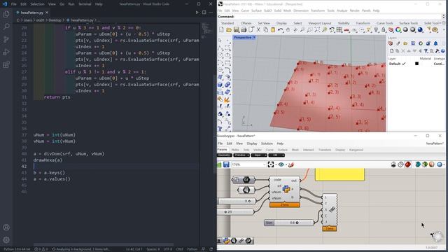 RhinoPython / GhPython Playground #008: Hexa-fabric Canopy смотреть онлайн