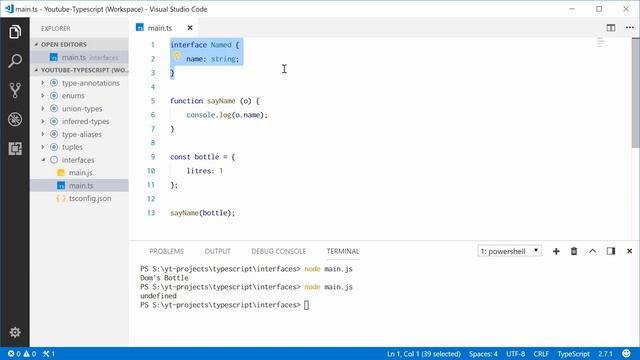 Interface Basics - TypeScript Programming Tutorial #7 смотреть онлайн