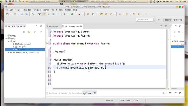 5 JAVA Swing GUI JFrame واجهة الرسومية جافا смотреть онлайн