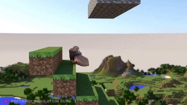 Minecraft - How to trade with a villager [softbody simulation] смотреть онлайн
