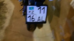 Установка номерного знака на мотоцикл RACER