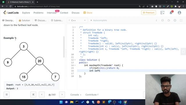 Maximum Depth of Binary Tree смотреть онлайн