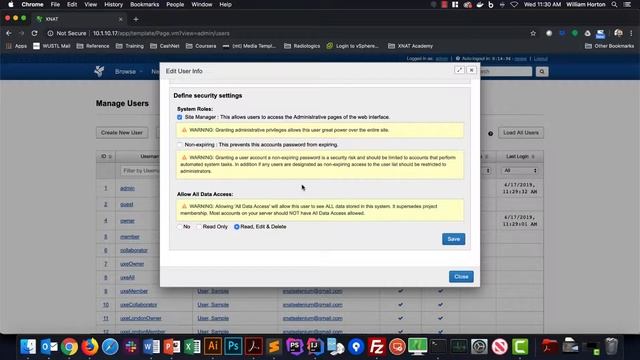 Managing XNAT Admin User Permissions смотреть онлайн