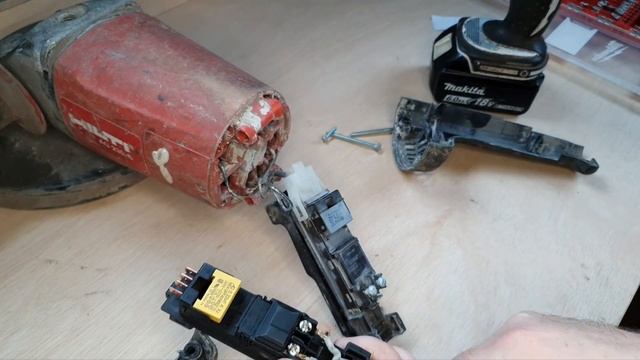 Hilti AG230S Angle Grinder Switch Replacement #powertoolrepair #hilti #powertools #repair #trending