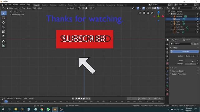 How to animate 2D Outro with a subscribe button in Blender | Beginner Tutorials for YouTubers смотреть онлайн