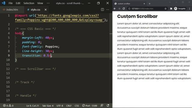 Create CSS Custom Scrollbar | Customize Scrollbar in CSS смотреть онлайн