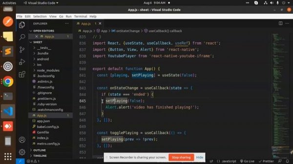 Youtube Player In React Native | How to Play Youtube Videos in React Native