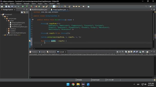 ♨️ 13 - CURSO DE JAVA DESDE CERO ? Copia y manipulación de matrices смотреть онлайн
