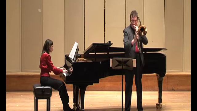 S.Rachmanonoff,Op.21 No.4."The Answer"Barrie Webb-trombone,Nika Shirocorad-piano смотреть онлайн