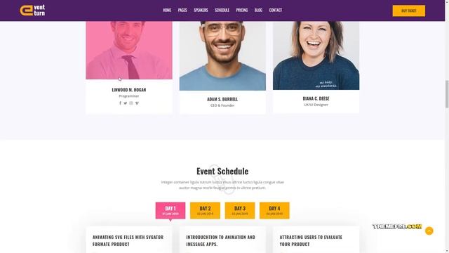 Yuuki - Onepage Event WordPress Theme смотреть онлайн