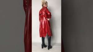 Плащ женский нат.кожа цв.Красный лак купить за 7500 ₽ на сайте furprice.ru р.40-42 /11661/