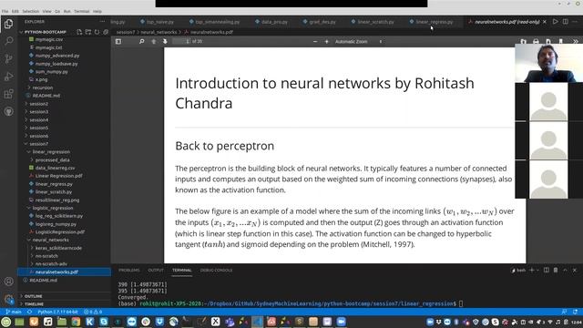 Python Bootcamp Session 7: Logistic Regression and Neural Networks смотреть онлайн