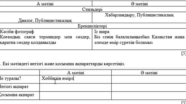 5 сынып Қазақ тілі 2-тоқсан ТЖБ смотреть онлайн