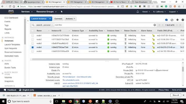 1. Initiating 5 EC2 nodes for NOSQL(Cassandra) cluster смотреть онлайн