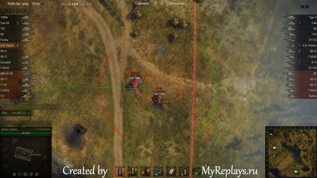 WOT: Malinovka - GW Panther - 8 frags - смотреть онлайн