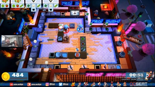 Overcooked 2 Nintendo Switch with the Wife part 1 смотреть онлайн