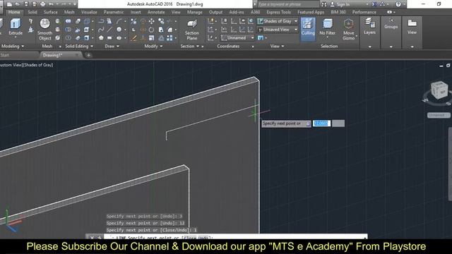 AutoCad 3D Tutorial - Television Set (TV) + Rendering смотреть онлайн