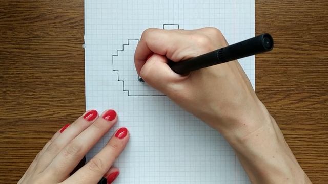 Как нарисовать курочку по клеточкам? Рисуем курицу смотреть онлайн