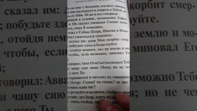 Евангелие от МАРКА глава14.