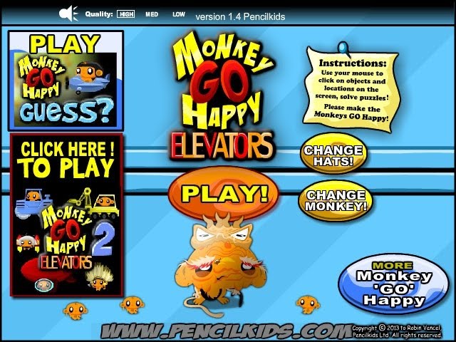 Monkey GO Happy Elevators смотреть онлайн