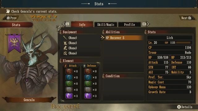 Lich - BESTIARY GUIDE for Brigandine: The Legend of Runersia ? смотреть онлайн