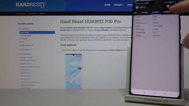 Все характеристики в HUAWEI P30 Pro –батарея, процессор, мощность, спецификация, параметры, цена смотреть онлайн