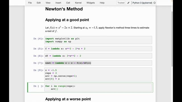 Applying at a good point | Newton's Method смотреть онлайн