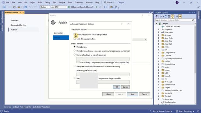 The directory App Code is not allowed because the application is precompiled | Publish Error смотреть онлайн