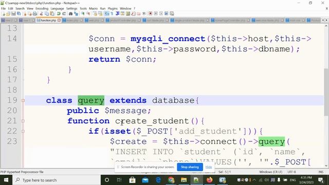 Step by step CRUD Operations in Object Oriented Programming using PHP смотреть онлайн