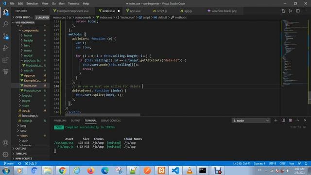 How to remove an item from an array in Vue.js смотреть онлайн