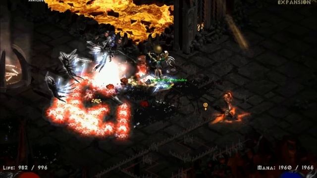 Diablo Hell run Aura Sorceress - D2 Gameplay смотреть онлайн