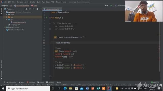| Bangla Kotlin Tutorial |Swapping of two numbers in Kotlin programming | How to get user input смотреть онлайн
