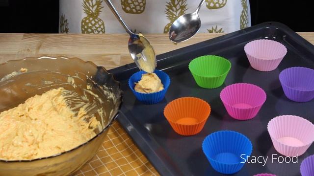 ღ МОРКОВНЫЕ КЕКСЫ ღ Простые, ароматные и очень ВКУСНЫЕ! смотреть онлайн