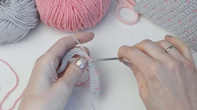 Узор «Сердечки» поворотными рядами. Красивый и простой узор крючком смотреть онлайн