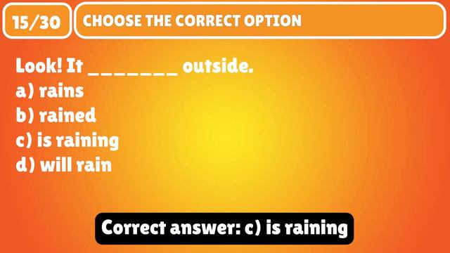 Test Your Skills: Present Continuous Tense Quiz! смотреть онлайн
