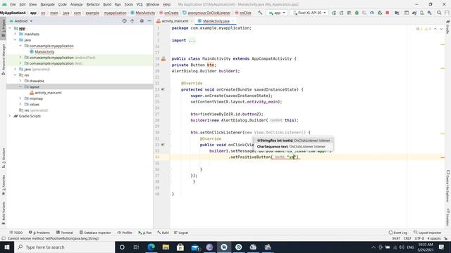how to use Alert dialog box in Android studio #java смотреть онлайн