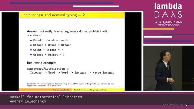 Andrew Lelechenko - Haskell for mathematical libraries - Lambda Days 2020 смотреть онлайн