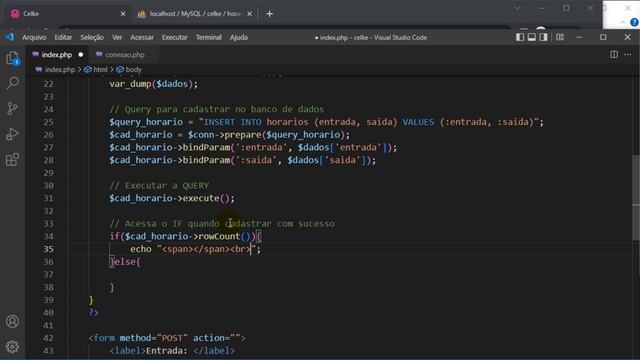 Como criar o formulário cadastrar horário com PHP e PDO смотреть онлайн