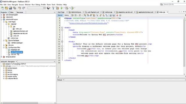 How to make first MVC Web application using spring framework and Netbeans смотреть онлайн