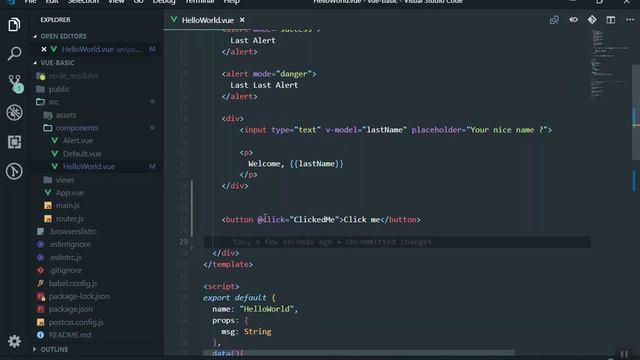 13 - Basic Events Handling in Vuejs смотреть онлайн