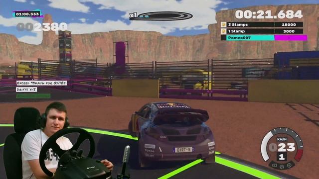 DIRT 5 прохождение на руле на Vary Hard сложности Pomeo007 Pomeo*007