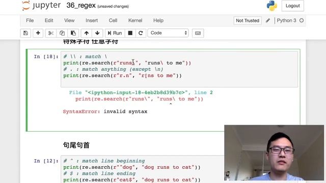 python基础 36 RegEx 正则表达式 (教学教程tutorial) смотреть онлайн