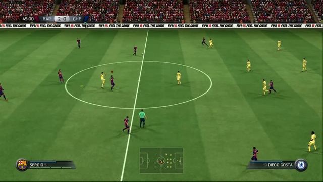 FIFA 15 Gameplay Barcelona Vs Chelsea Xbox 360 смотреть онлайн