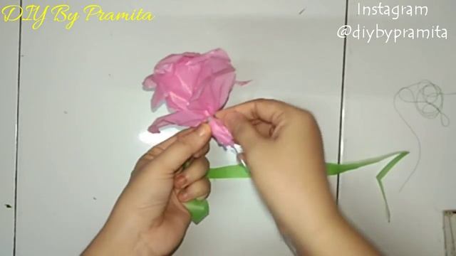 DIY Bunga Mawar Dari Plastik Kresek | Roses From Plastic Bag