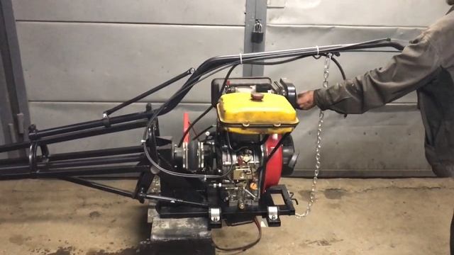 Мотовесло с дизельным ДВС Honda 13 л/с смотреть онлайн