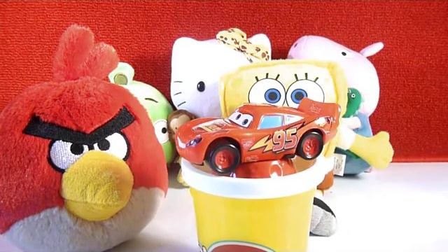 пеппа пиг Киндер Сюрпризов Губка Боб Kinder Surprise Peppa Pig, SpongeBob, Angry Birds Stop Motio смотреть онлайн
