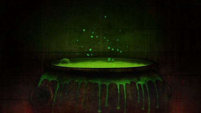 Bubbling Witches Cauldron with Green Magical Brew | Halloween | Spooky, Scary, Creepy смотреть онлайн