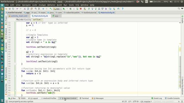 Android Kotlin Tutorial #006- Basic Syntax - Defining Functios смотреть онлайн