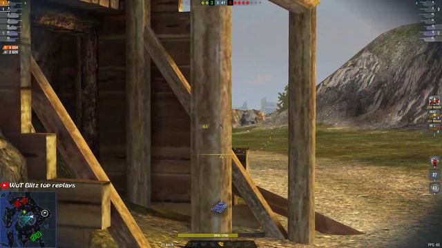 60TP Krzemien • 4 frags • 10.7k dmg • WoT Blitz смотреть онлайн